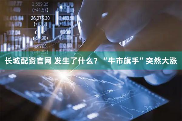 长城配资官网 发生了什么？“牛市旗手”突然大涨